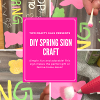 How to make a Faux Wood Spring Bunny Sign